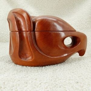 Vintage Mahogany Trinket Box Wood Craft And Design Canada First Nations Inspired